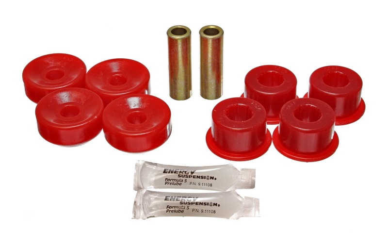 Honda Prelude Shock Bushing Set - Rear - Energy Suspension - Performance Polyurethane - Red - `92-`01